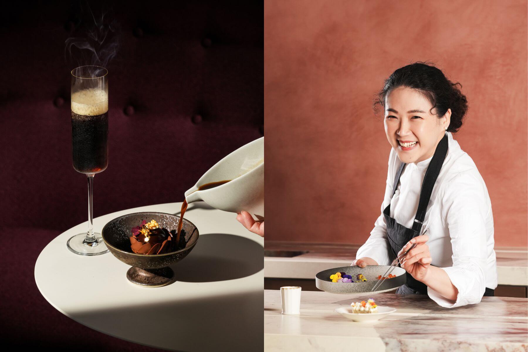 六 韻。阿里山系列 ・ 吾佳莊園 ・ 冰調酒｜70% 馬頓巧克力／紅棗薑／芝麻油。