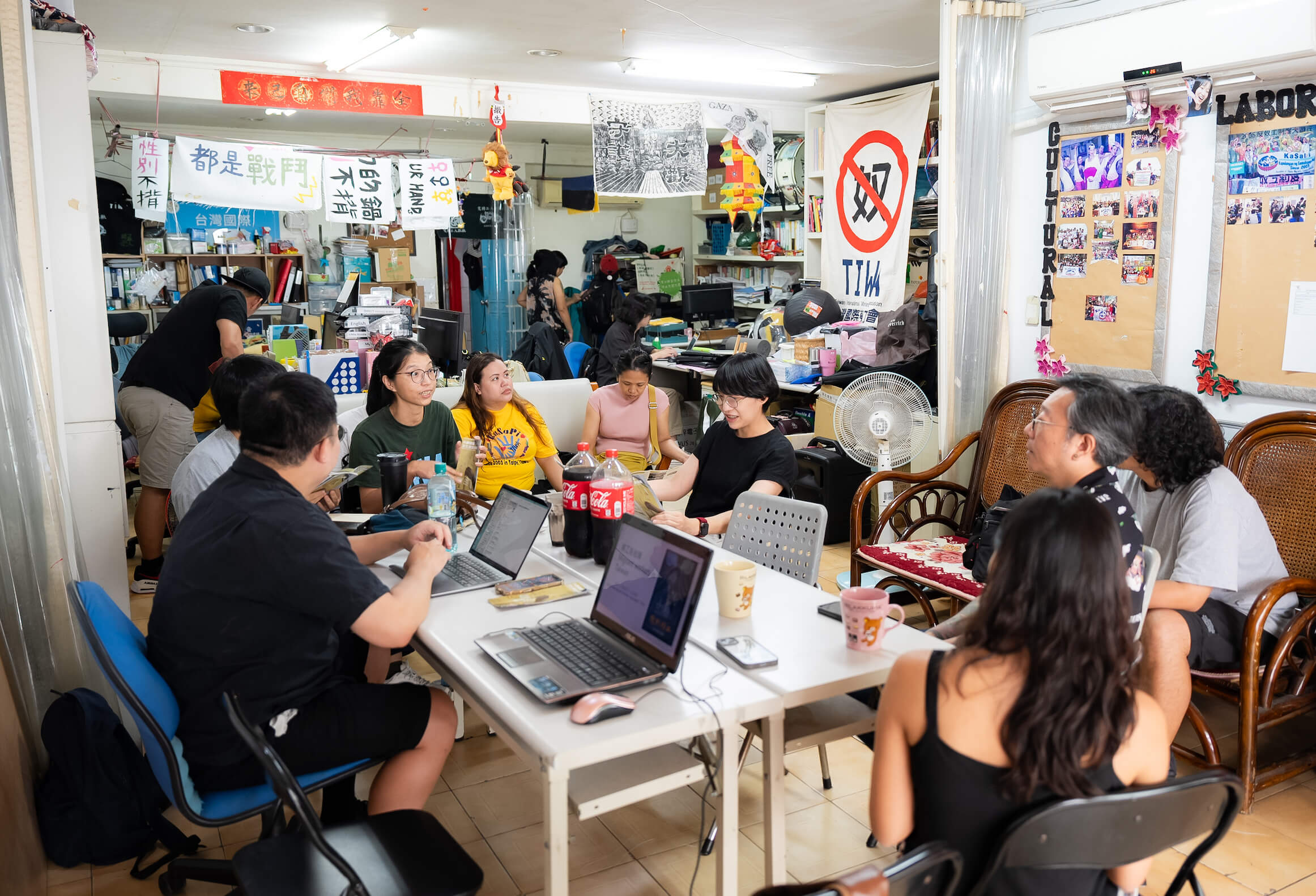 伙影培力工作坊與國際勞工協會TIWA合作，走入田野勘查。