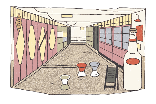 永樂市場:來到永樂市場2樓像是進到奇妙的異世界,住家及新穎的潮店在這裡共生,像是知名的香蘭男子電棒燙或祕氏咖啡就隱身在此。