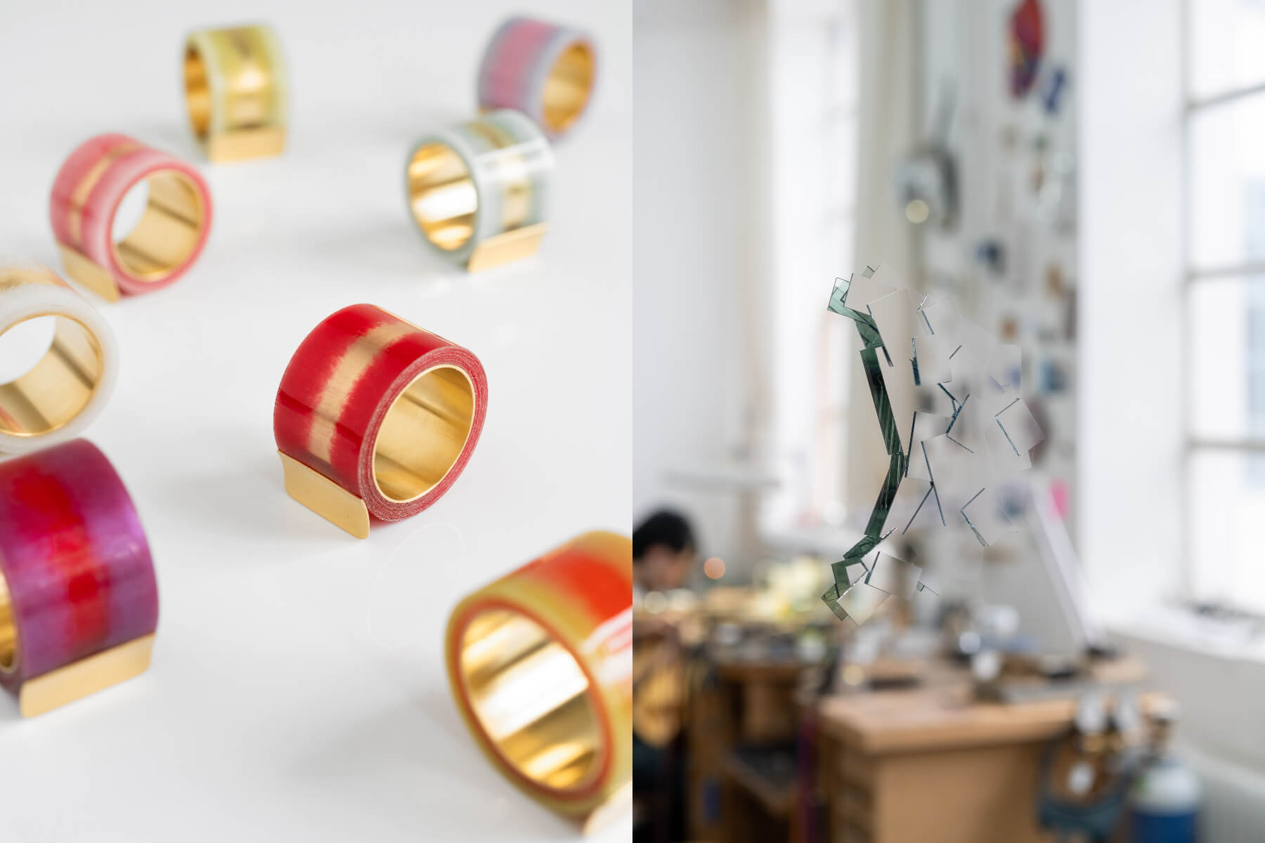 左/ 《YG Tesa Kiss Ring》  右/《Ghost》