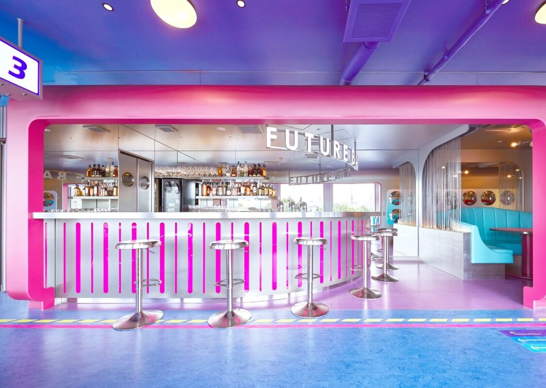 FUTURE TRAIN KYOTO DINER & CAFÉ 3號車廂空間。（圖片來源／FUTURE TRAIN KYOTO DINER & CAFÉ）