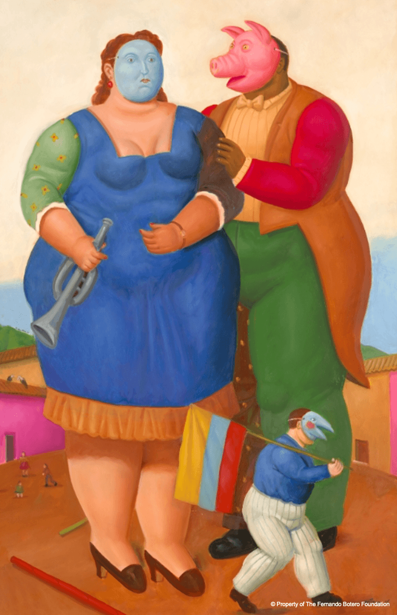 《嘉年華 X》Fernando Botero, Carnival X, 2016，圖片提供：聯合數位文創