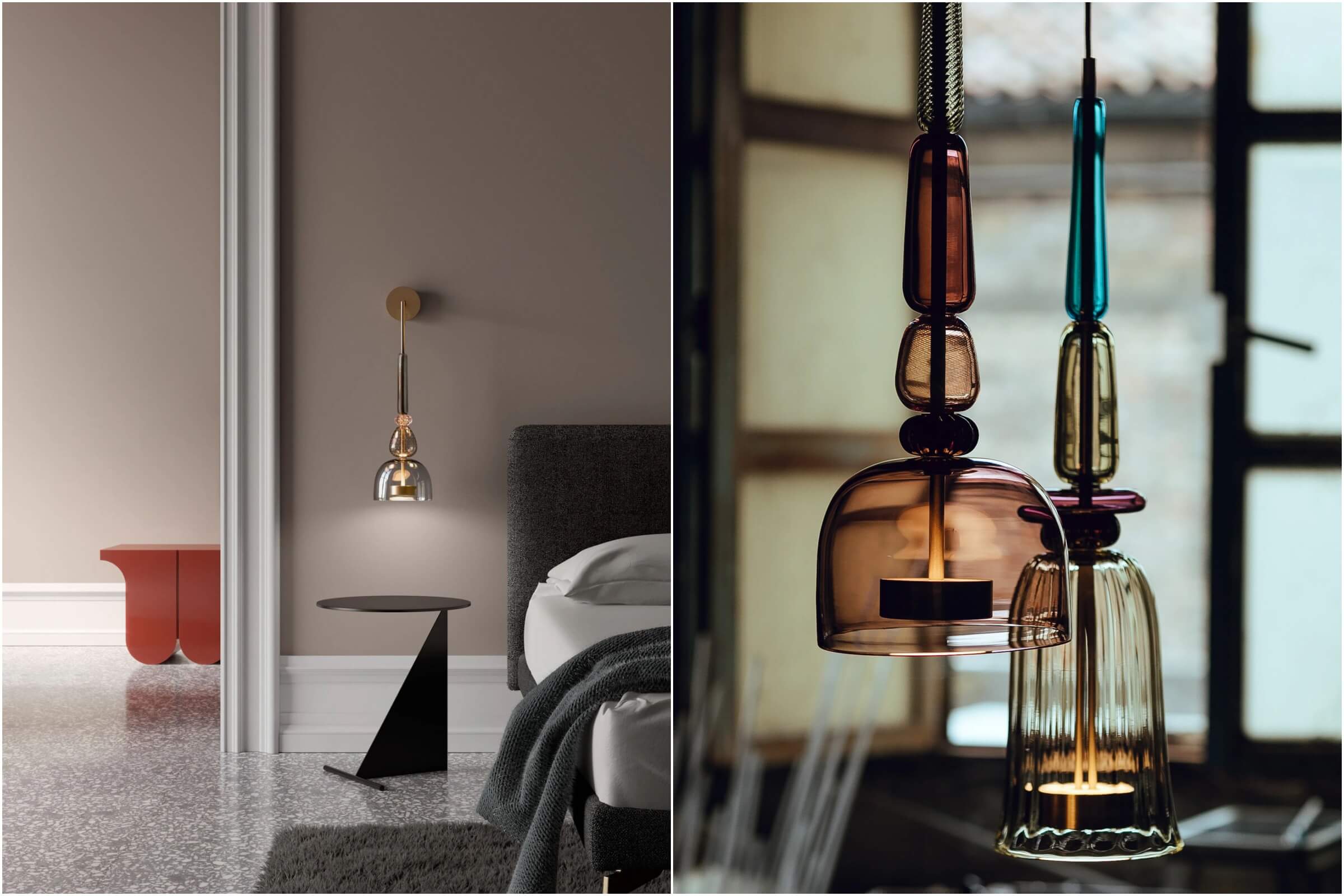 Flauti的靈感源於威尼斯潟湖與天空交織的色彩流轉，以如長笛般修長的管狀玻璃為核心，透過線性排列與層層疊加，形塑細膩且富節奏感的色彩層次。