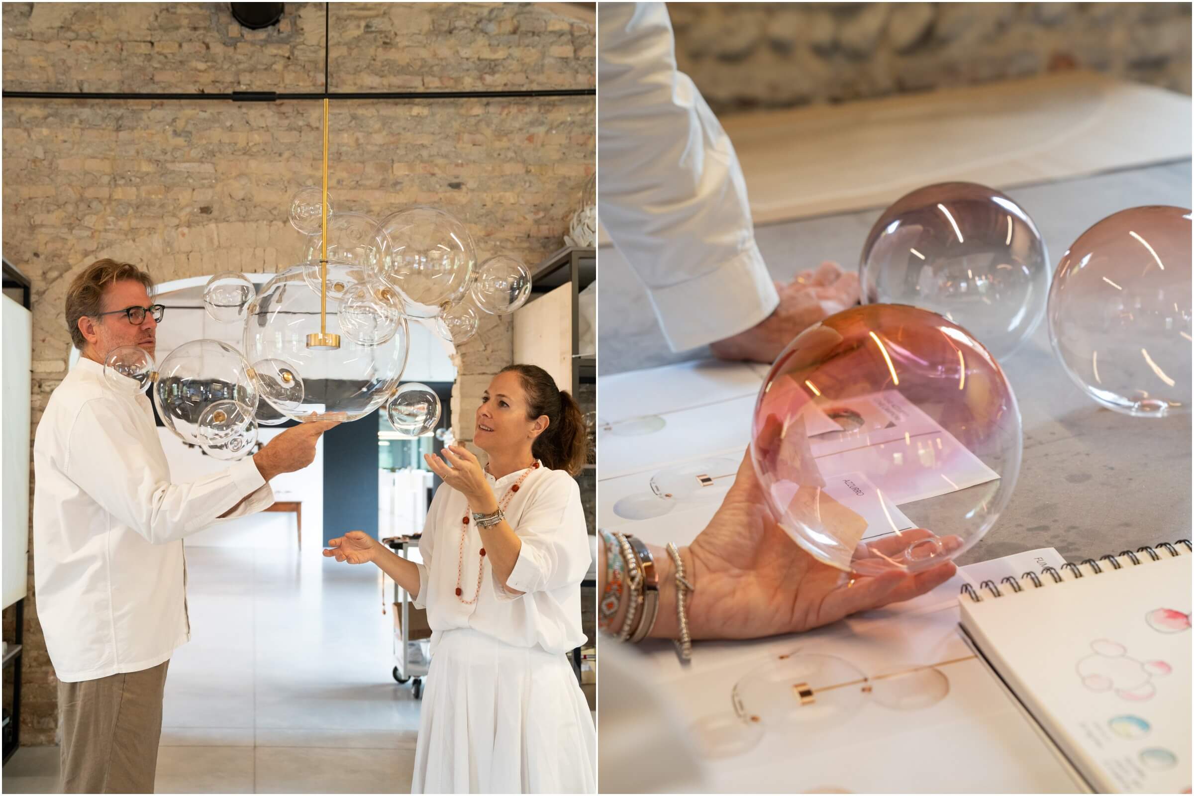 由Cristiana Giopato與Christopher Coombes創立的Giopato & Coombes，以光為媒介，將工藝、材質與感知創作出富涵大自然詩意的藝術燈飾。