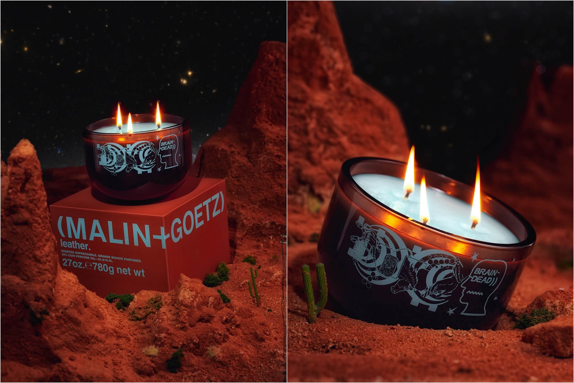 （MALIN+GOETZ）x BRAIN DEAD皮革香氛蠟燭780g 