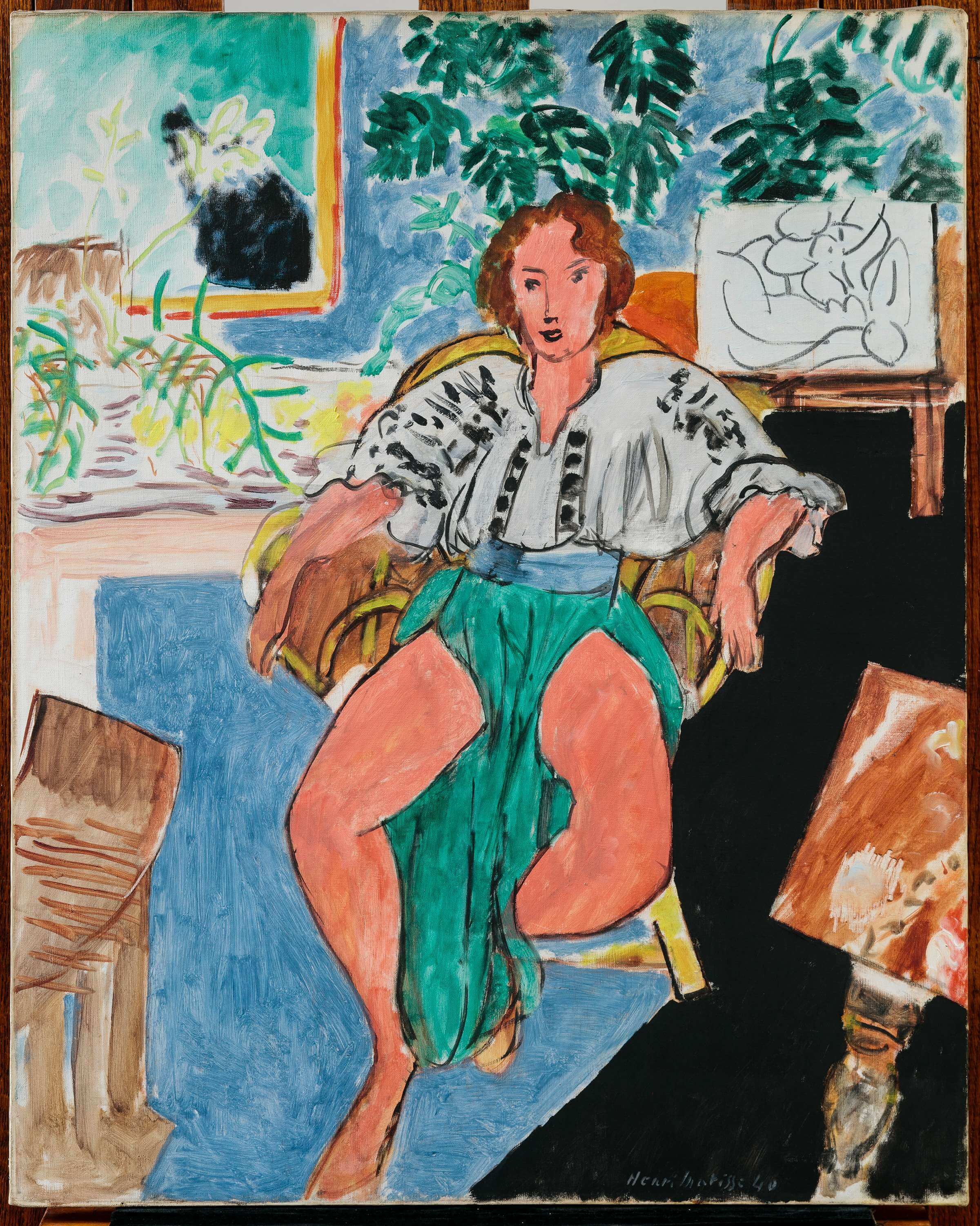 馬諦斯《休憩中的舞者》，1940年。圖／Toledo Museum of Art