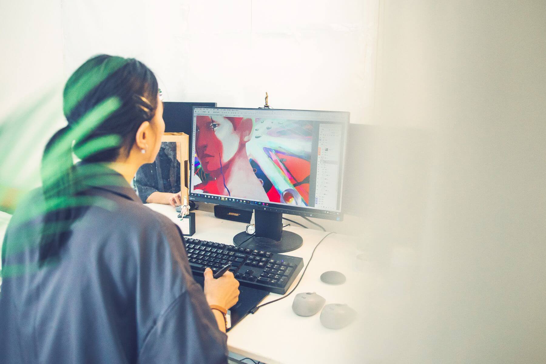 畫畫是陳青琳與生俱來的本能。