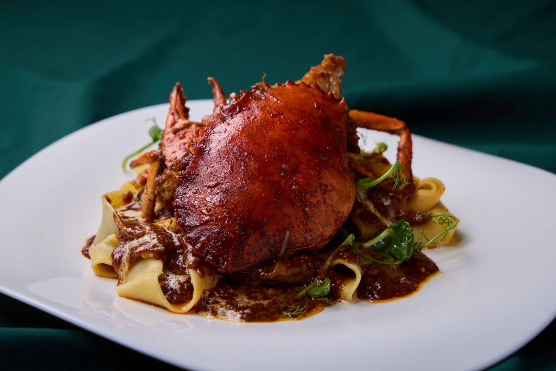 閩南沙茶蟹麵。