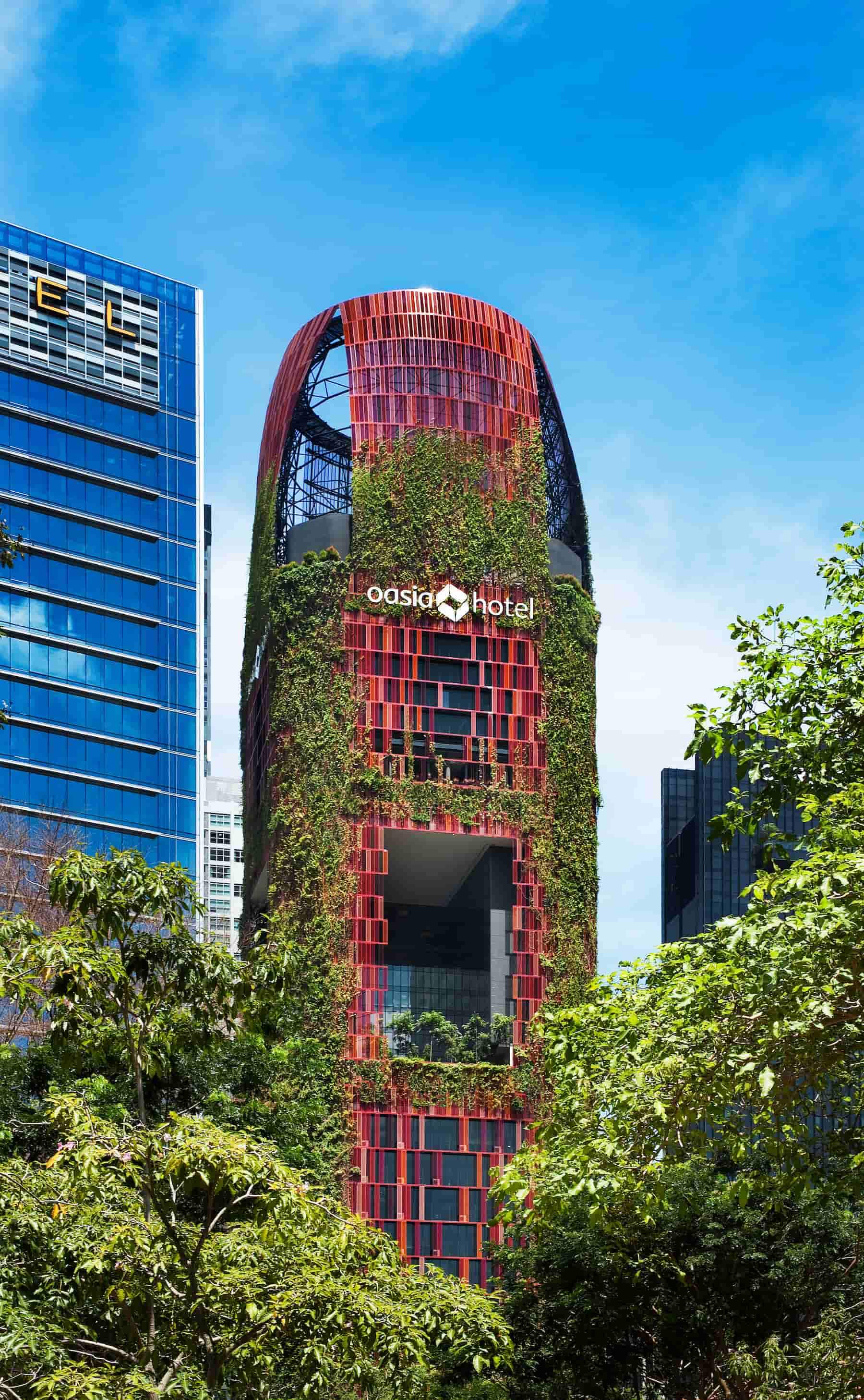 建築設有4座空中露台，作為庭園與休憩空間，每座皆遮蔽良好且保持通風。©Patrick Bingham-Hall / WOHA