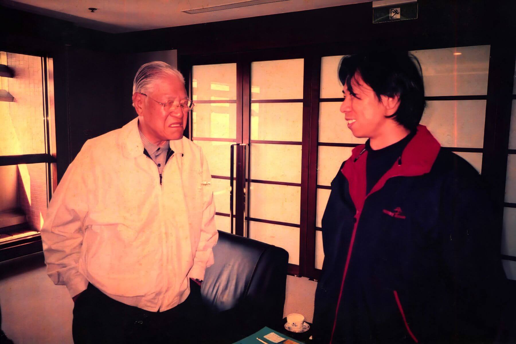 2004年11月7日專訪李登輝後李總統談政治哲學。（鍾宜杰提供）