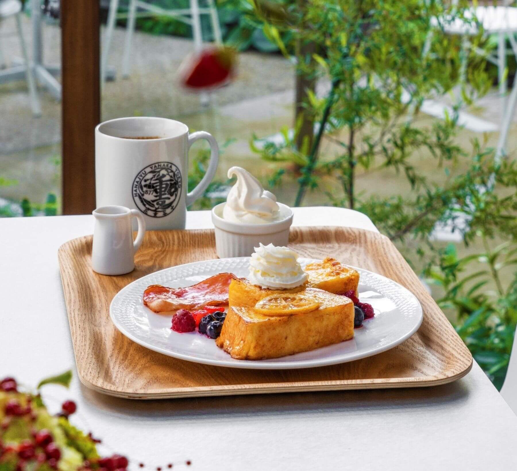 美味極品的花重法式吐司。（圖片／花重谷中茶屋）