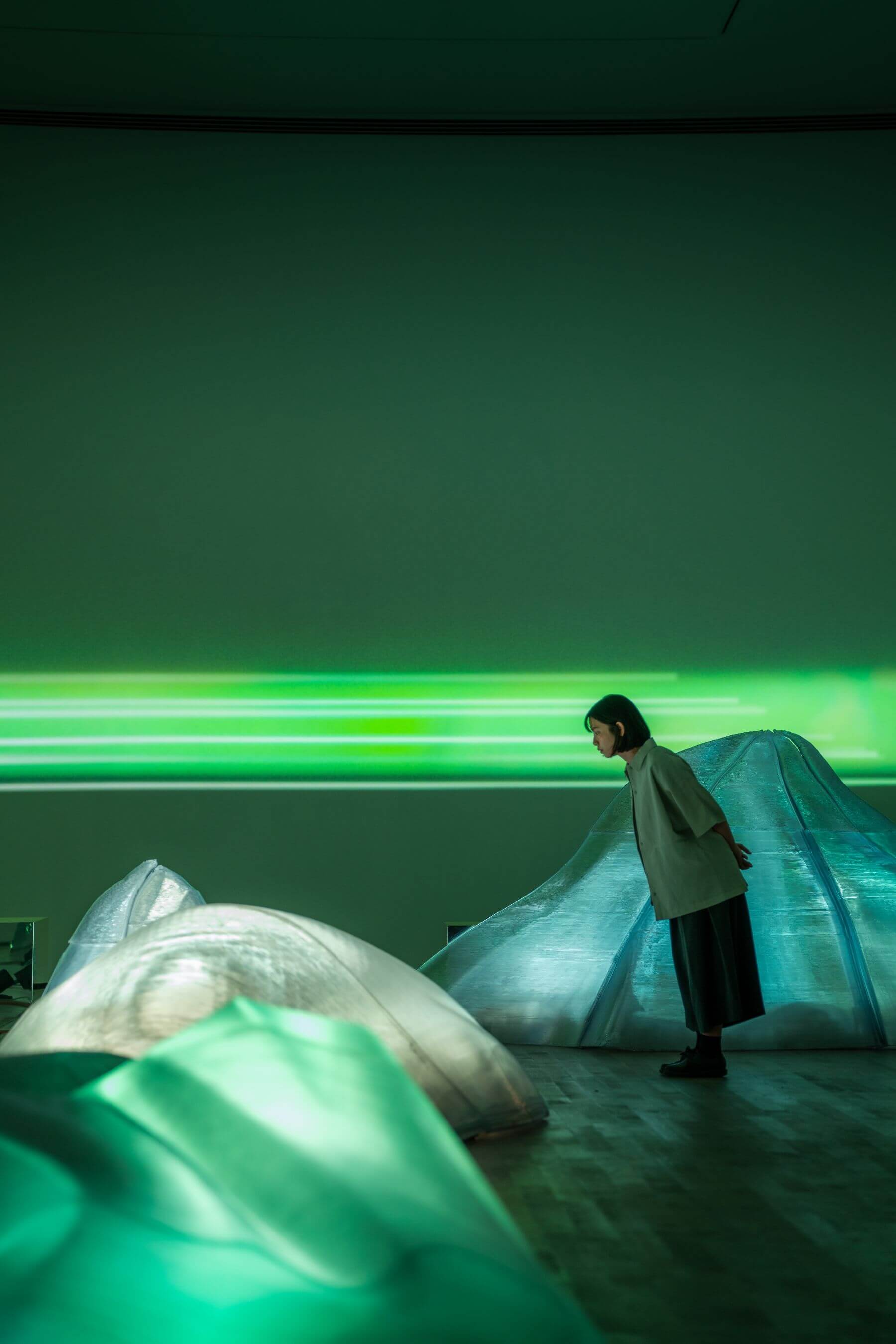 象徵臺南各種地形的裝置，為ROSO機器人建造實驗室以3D列印而成。