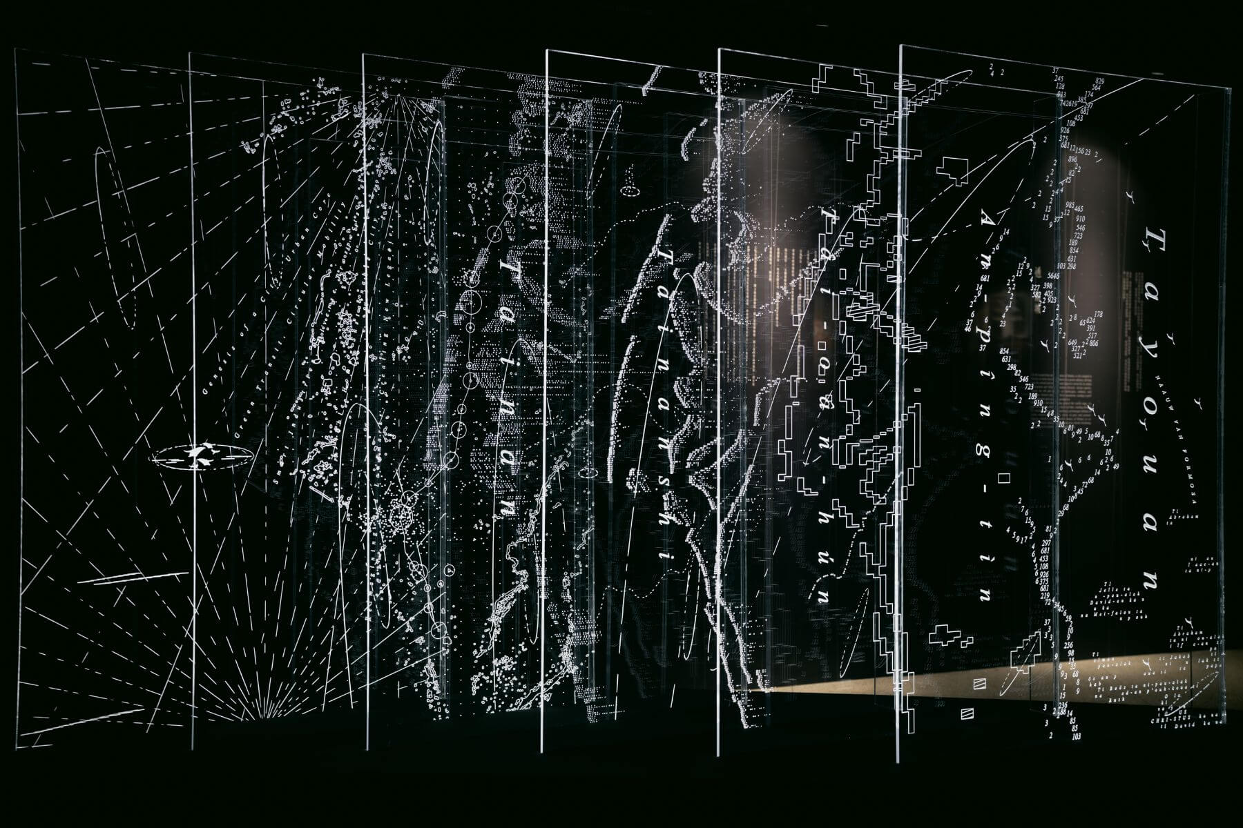 《透・南城》的每個展區皆以該時期的地圖為起點，帶領觀者步入當時的城市樣貌。