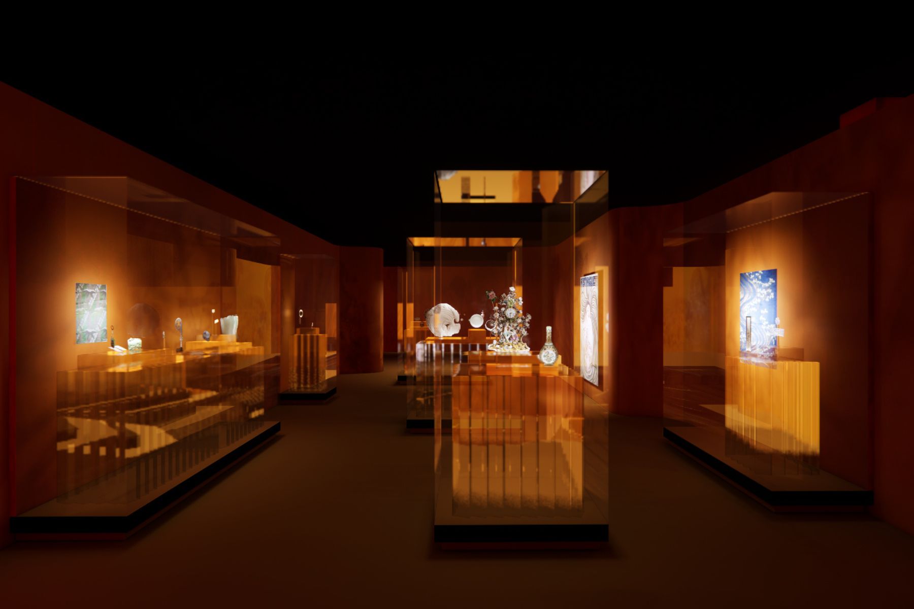 「大美不言」特展—動靜有形 主題展區模擬圖