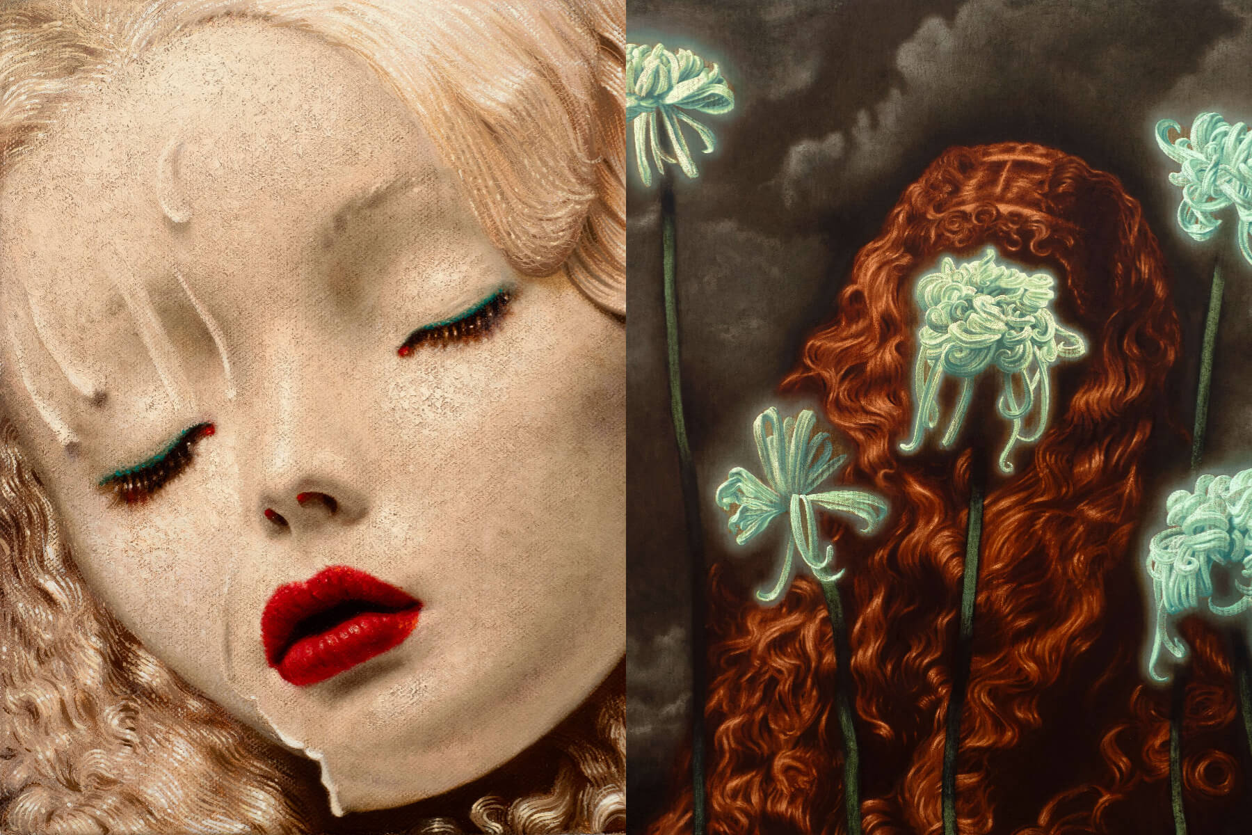 左/ 〈淺眠者〉（Light Sleeper，2026）  右/〈惡之華〉（Les Fleurs Du Mal，2026）