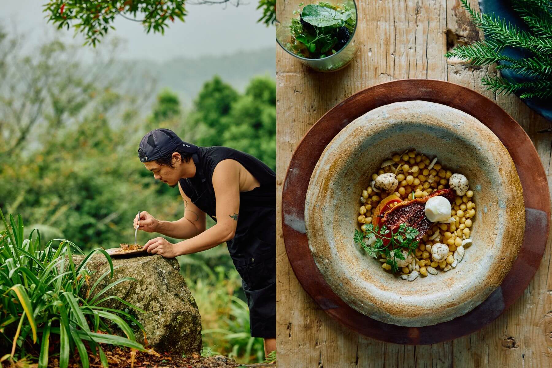 本次活動邀請到「野炊達人」Jimmy Food Place林擠米，以陽明山為題設計餐點。（攝影/林科呈）