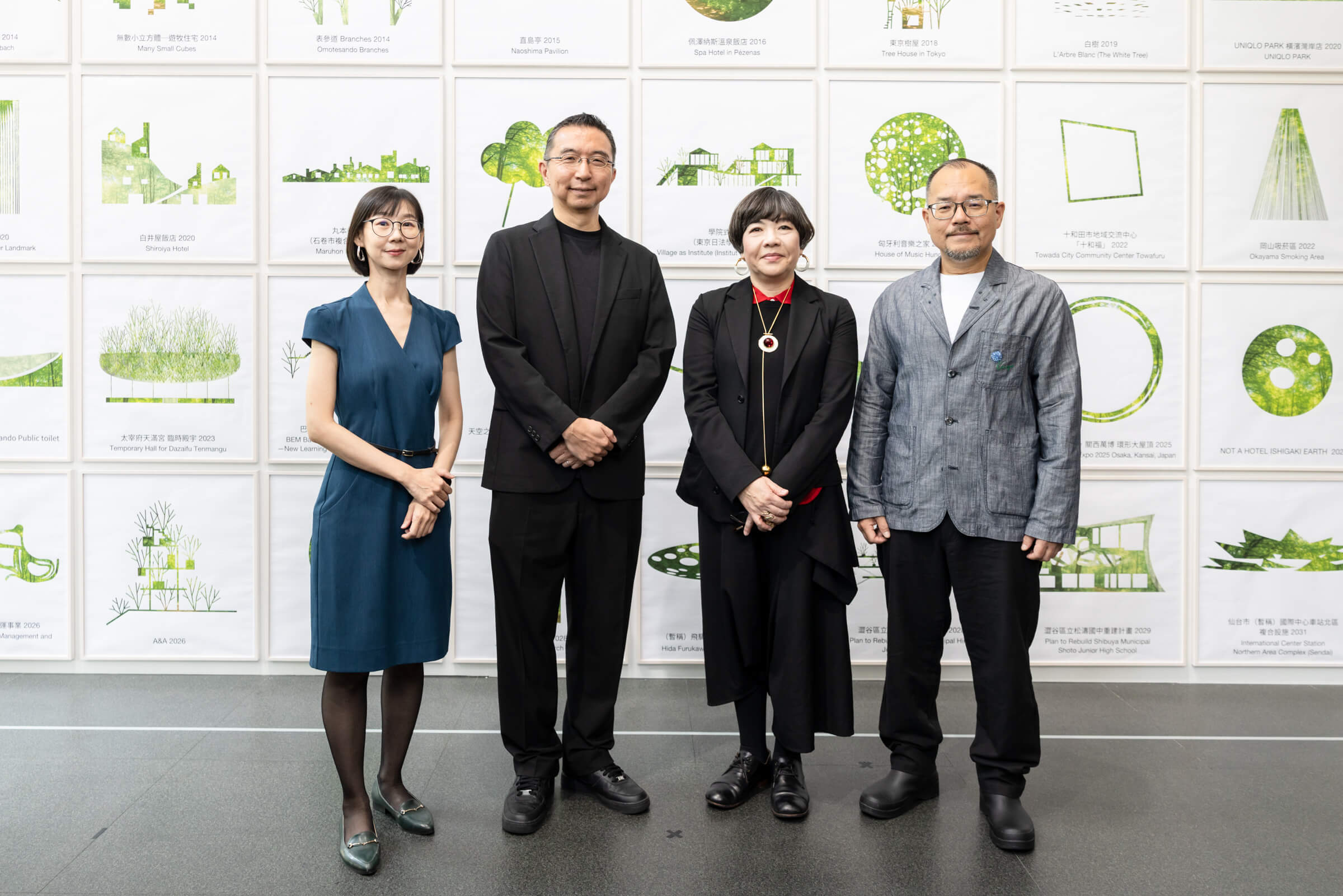 藤本壯介與忠泰美術館、森美術館代表合照  © 忠泰美術館