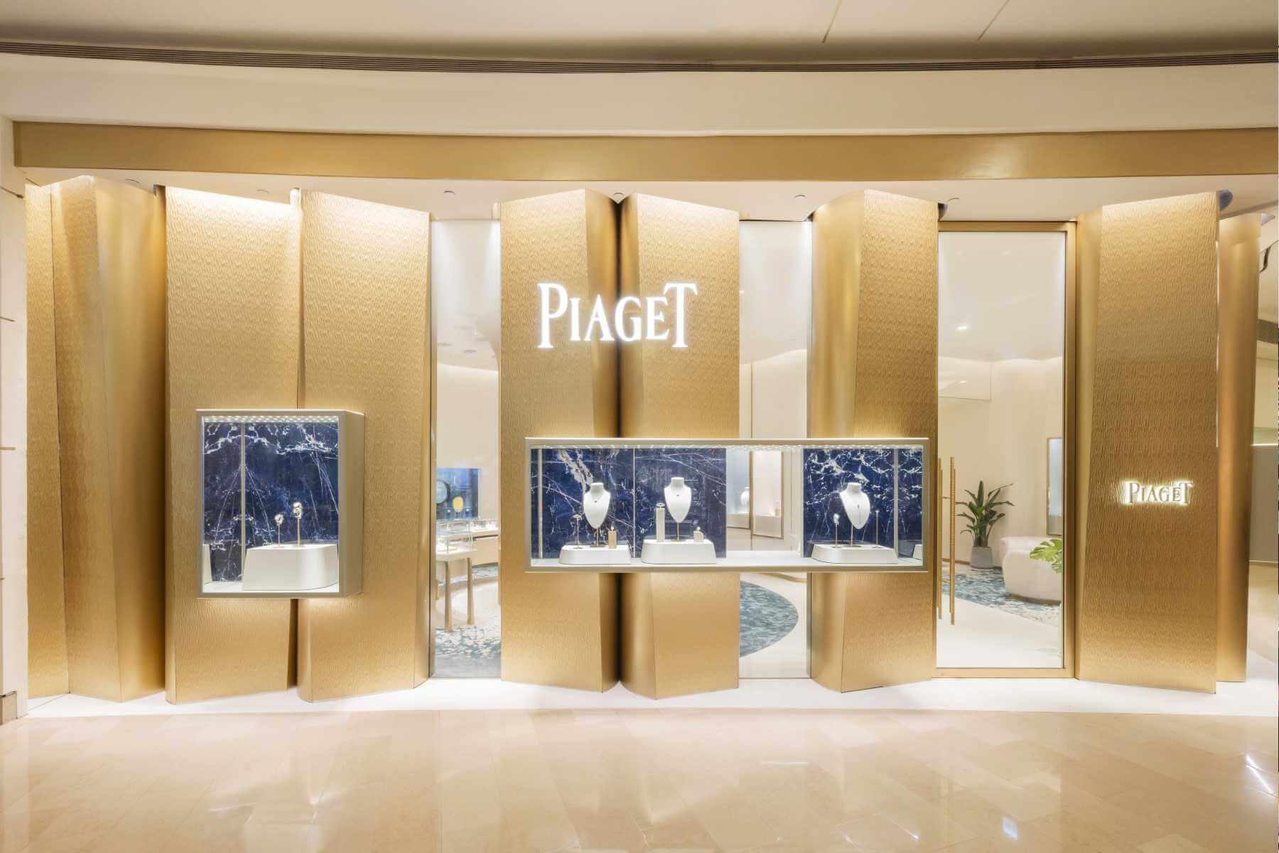 PIAGET全球首間形象概念精品店於台北101開幕，宛如一件碩大頂級珠寶作品