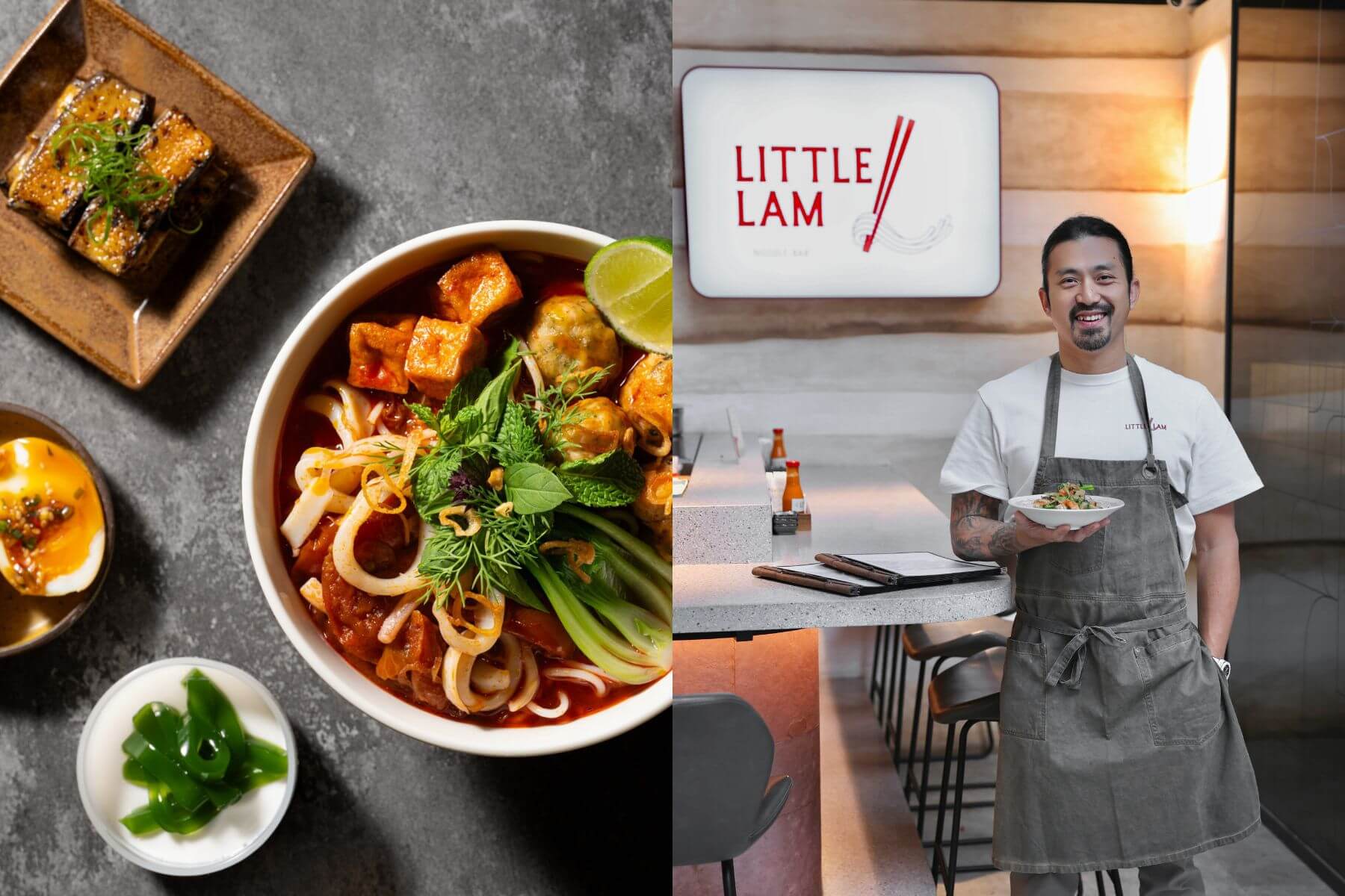 一碗麵的文化溫度：米其林主廚林明健「Little Lam Noodle Bar 」插旗春大直，打造精緻亞洲麵食學