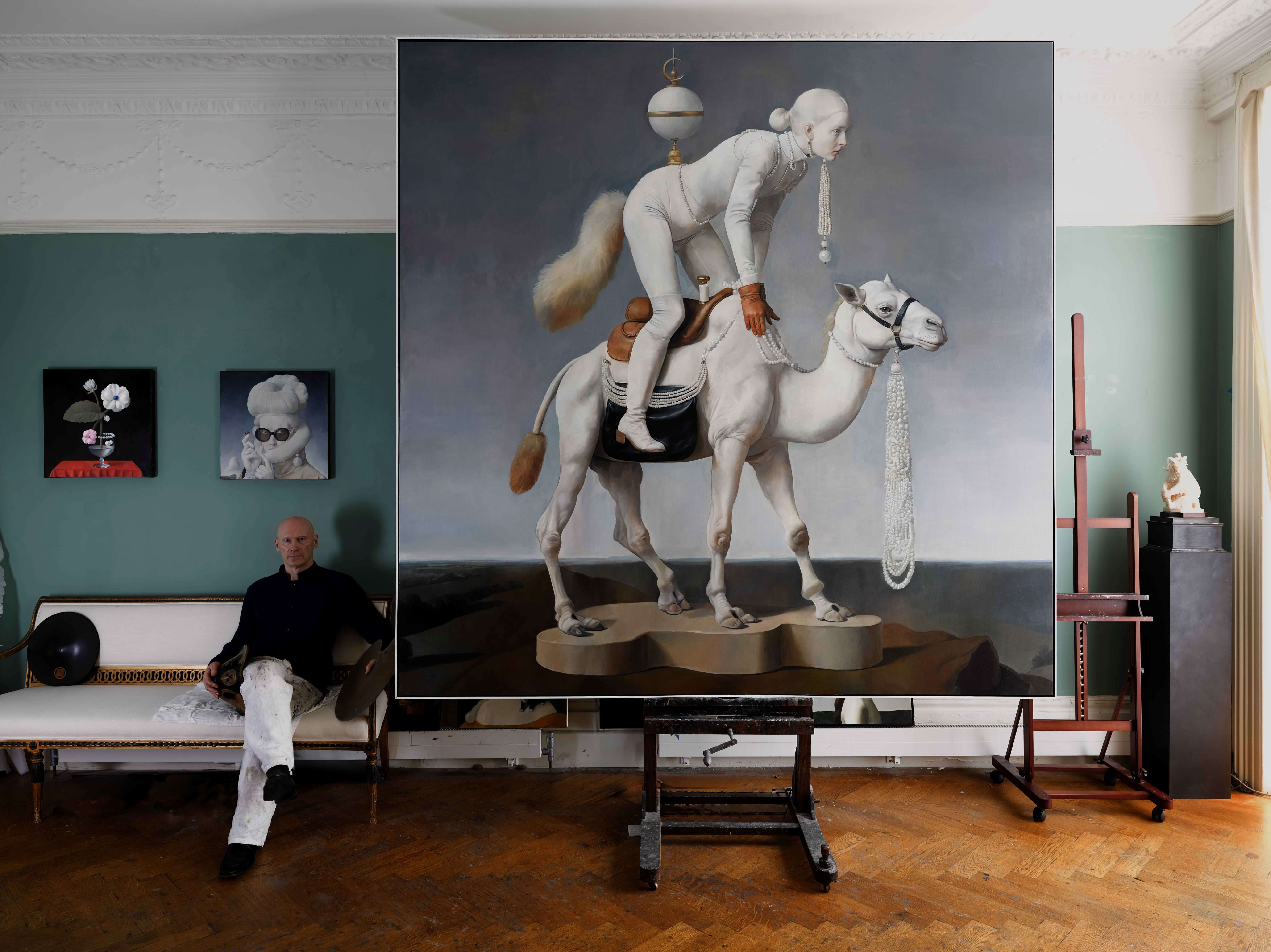 高美館「馮．沃爾夫的花園堡壘」年度大展：結合AI與油畫的奇幻藝術