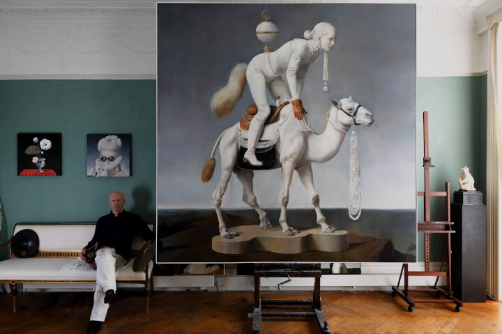 高美館「馮．沃爾夫的花園堡壘」年度大展：結合AI與油畫的奇幻藝術