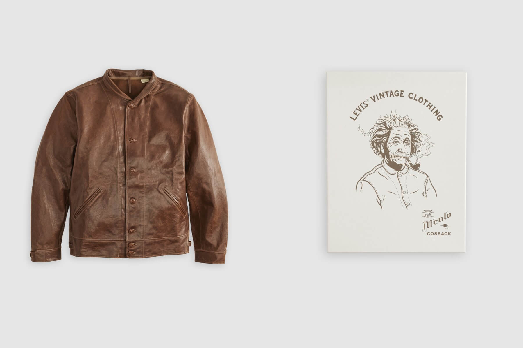 愛因斯坦最愛穿的皮衣！Levi’s Menlo Cossack皮夾克正式在台販售