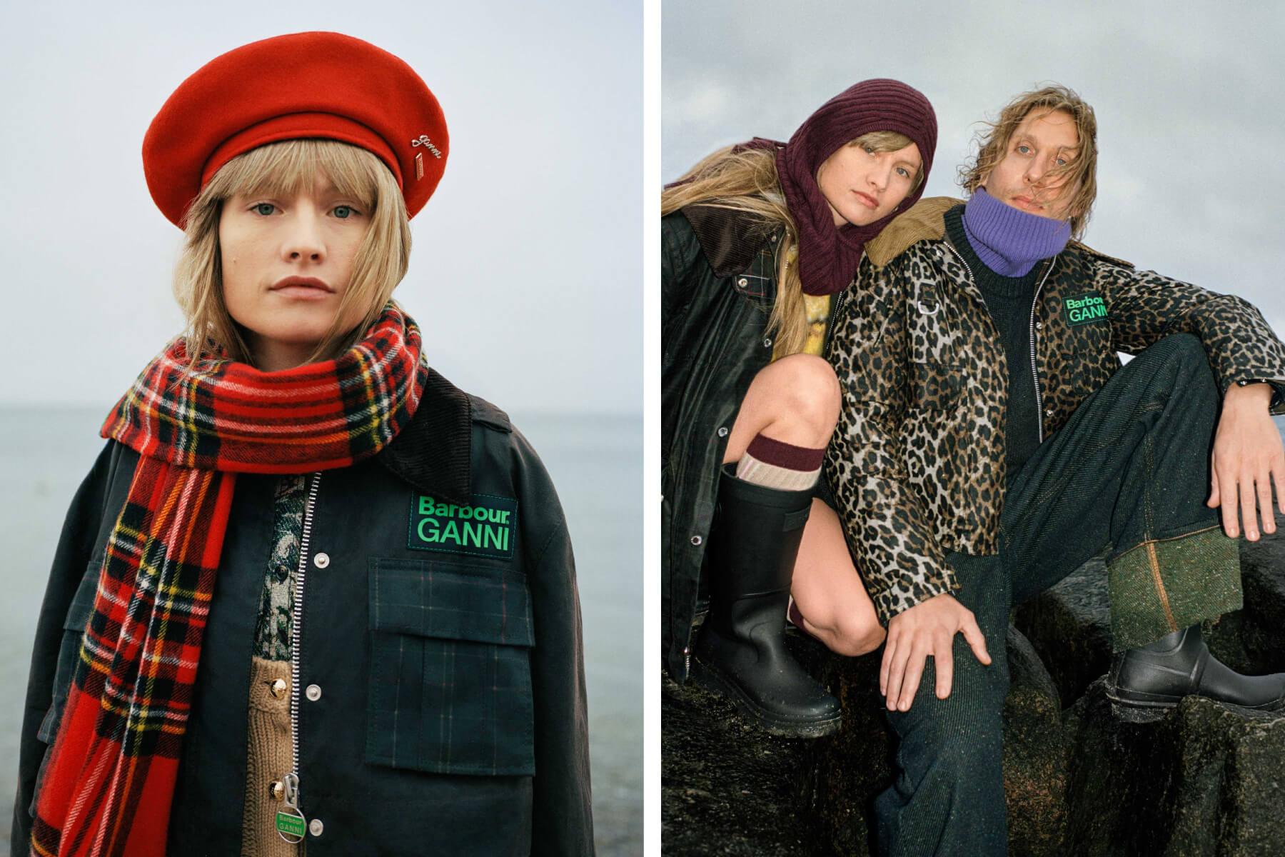 Barbour x GANNI再次攜手合作，豹紋圖騰、橄欖綠色調如何為英國品牌製造新亮點？