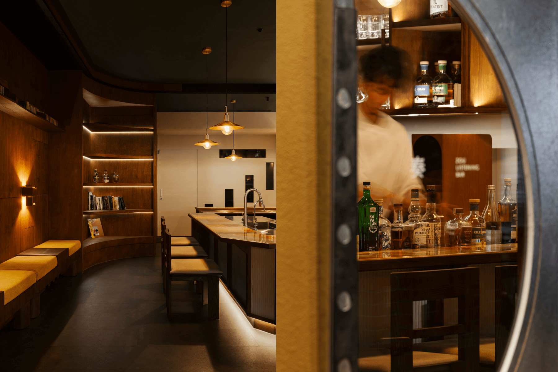 臺灣首間結合古典樂與威士忌的音樂酒吧「奏ZOU Listening Bar」，空間由質型設計操刀，以居家視聽室為靈感，樂迷與酒客的大稻埕內行新熱點