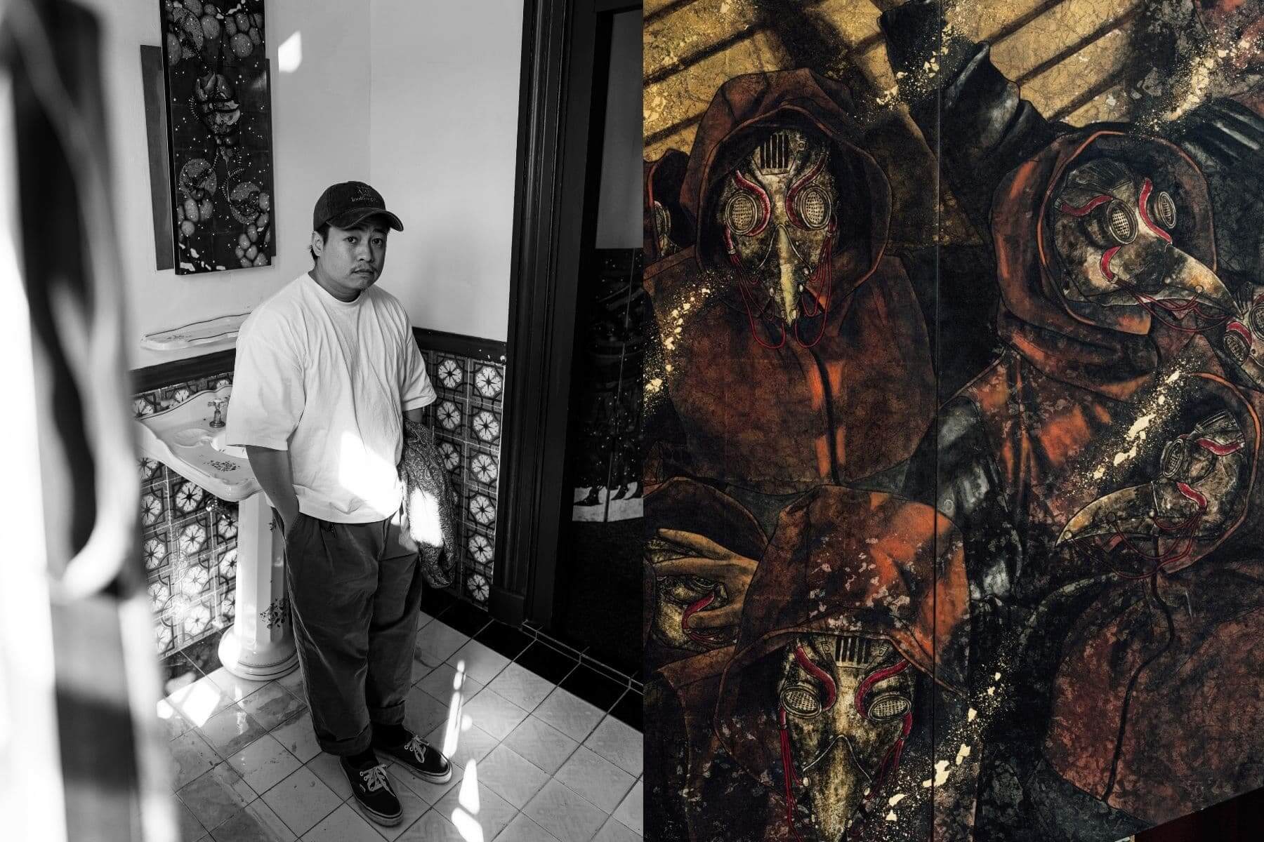 在圓山別邸百年裂縫裡，種下揮之不去的黑毛：藝術家楊富麟個展《毛物 − kemono −》