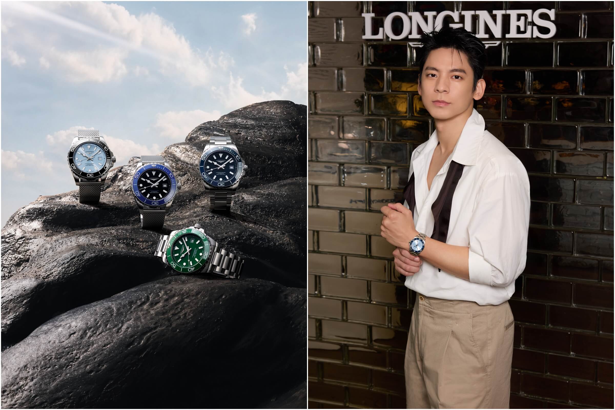 浪琴表全新 HYDROCONQUEST 深海征服者系列登場，品牌好友林柏宏現身詮釋動靜平衡新時尚