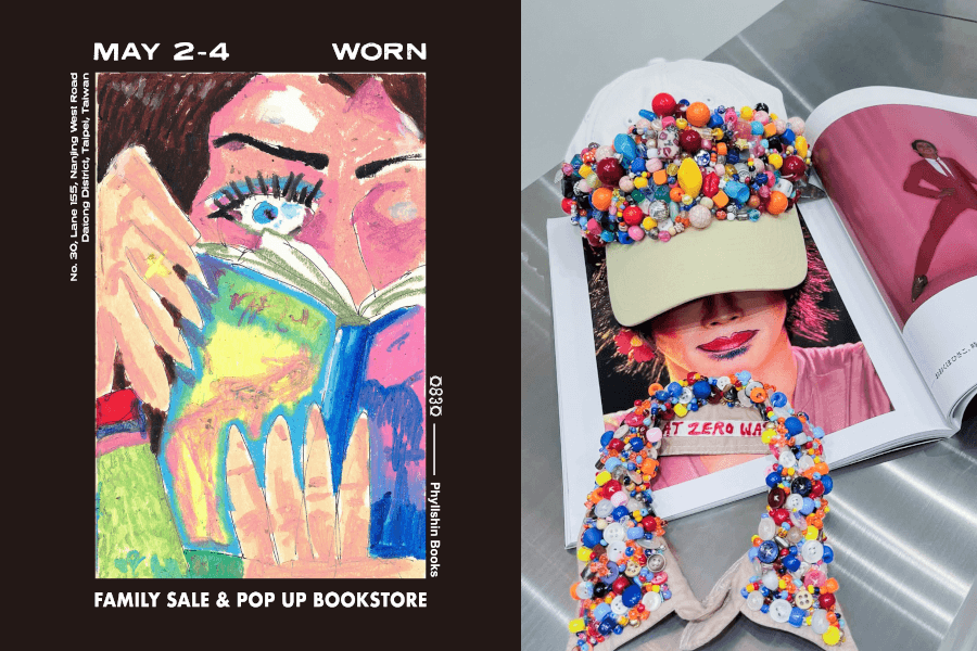 o83o × Phyllshin Books 期間限定活動「WORN」登場 聯手跨界打造全新限定空間，在觸摸間找回時尚與紙本的物質溫度
