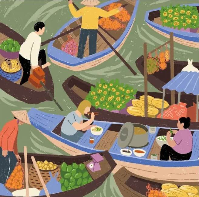 春節時吃蝦和鴨，在越南竟被視為餐桌禁忌？《圖繪越南料理》帶你用插畫理解越南人的飲食生活！