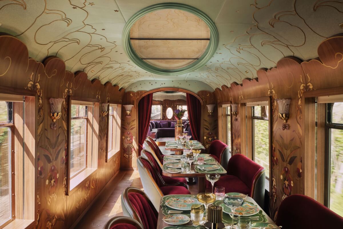 當《大亨小傳》名導遇上莎翁劇作：頂級奢華火車「British Pullman」全新車廂 Celia，承載鐵道上的電影大夢