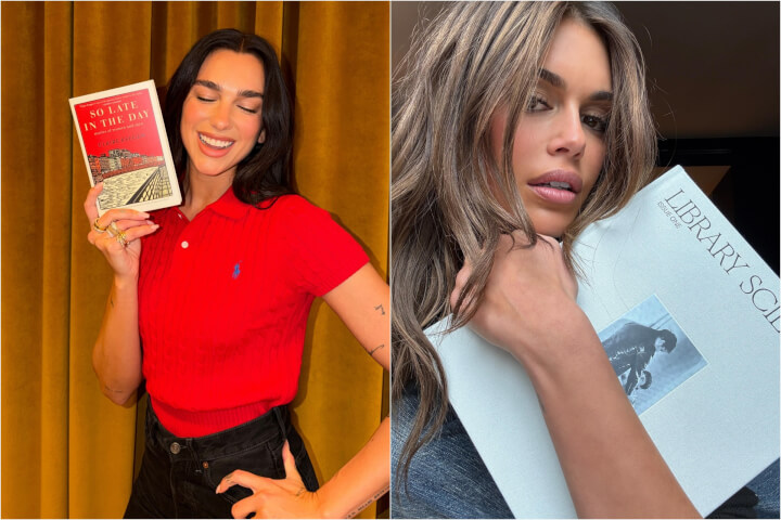 從Dua Lipa到Kaia Gerber，明星如何重新掀起閱讀的魅力