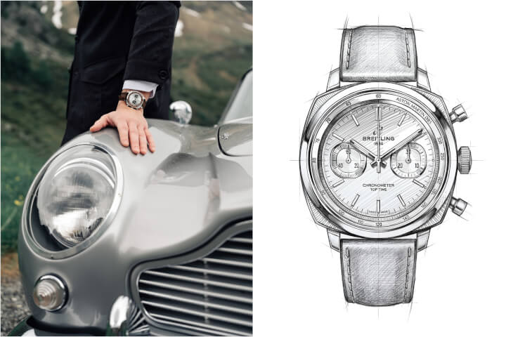 Breitling攜手Aston Martin，以Top Time B01 Chronograph 41向傳奇DB5致敬