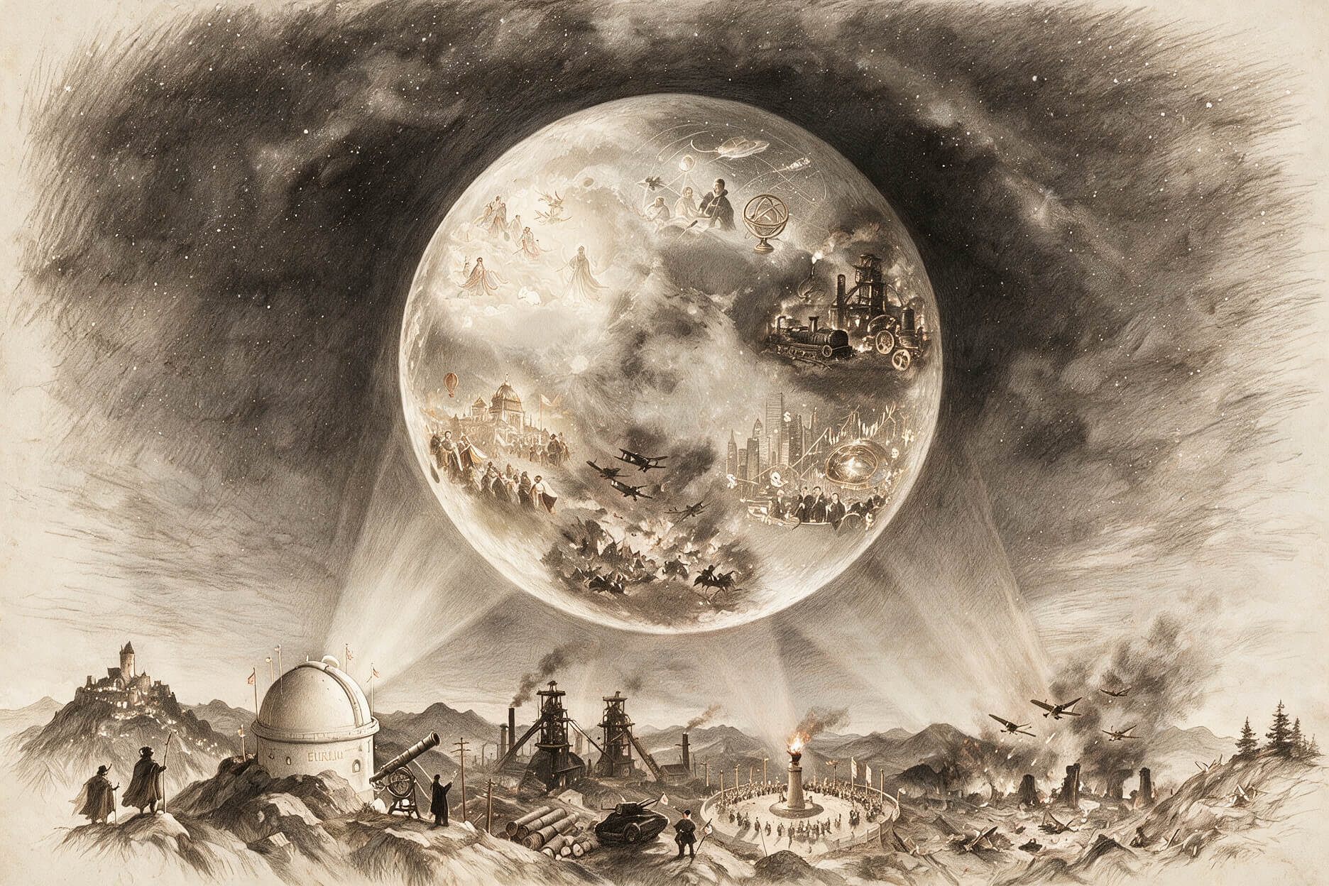 月球科幻史：從嫦娥奔月到馬斯克，每個時代投射在月球上的夢想
