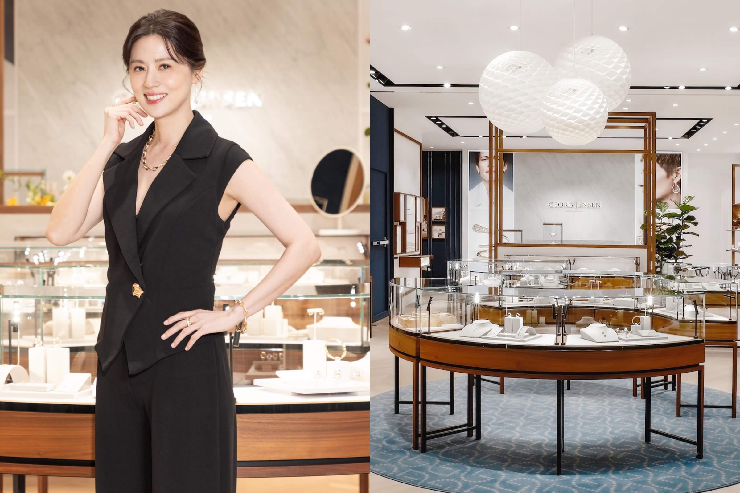 林予晞佩戴GEORG JENSEN DUNE頂級珠寶現身大巨蛋！喬治傑生Garden City概念店全新開幕