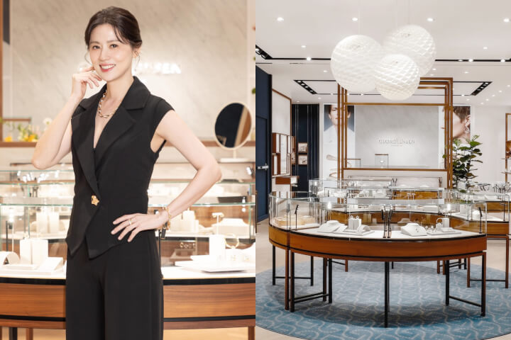 林予晞佩戴GEORG JENSEN DUNE頂級珠寶現身大巨蛋！喬治傑生Garden City概念店全新開幕