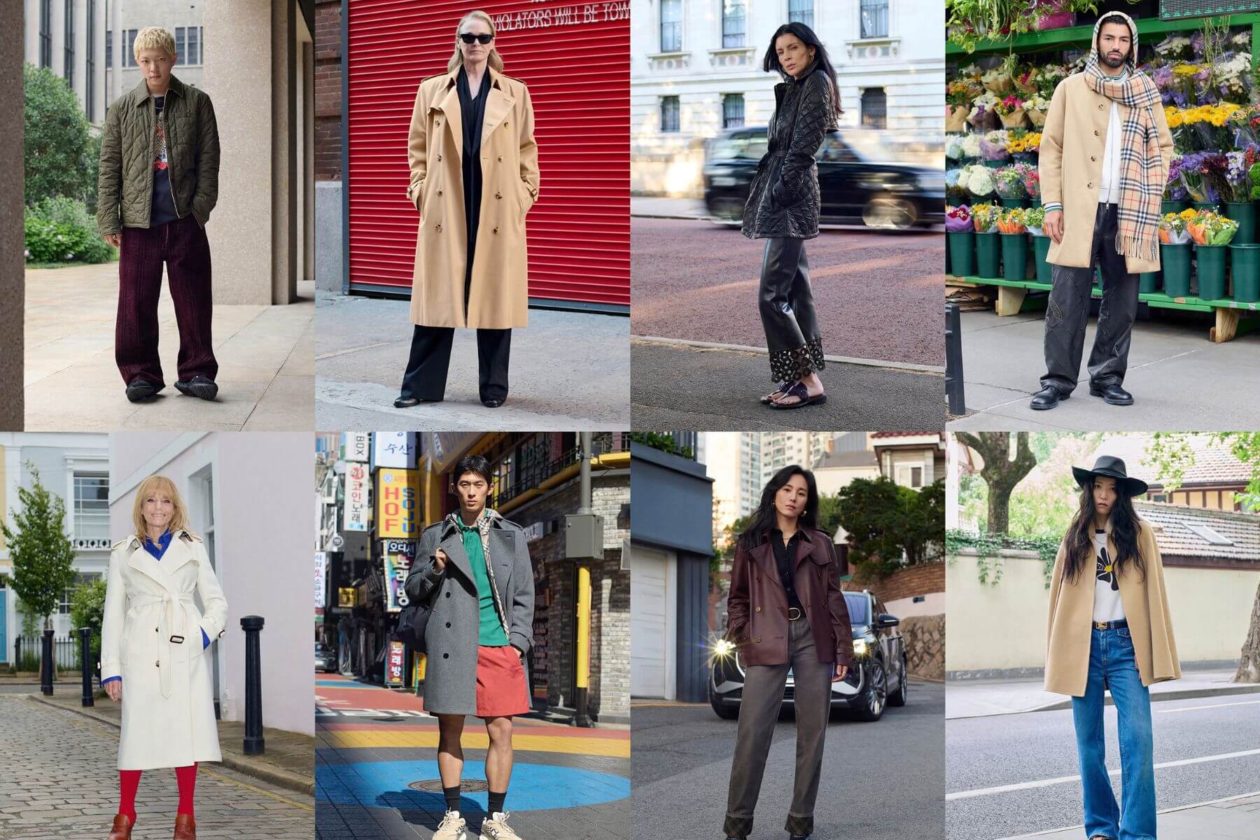 當經典風衣走進四大城市的街頭：Burberry 全新「170 週年：風采映像」，如何用 10 款外套記錄 170 位人物的日常姿態？